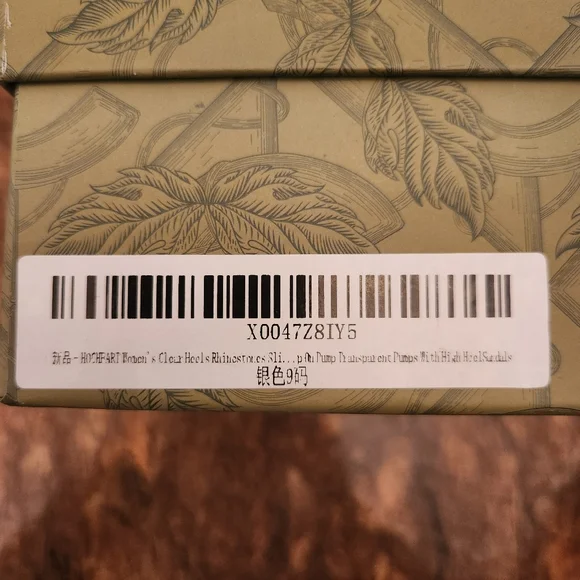 Women's Hochfart Cinderella Clear Rhinestone Pumps Size 9 Bridal Wedding Party - Picture 11 of 11